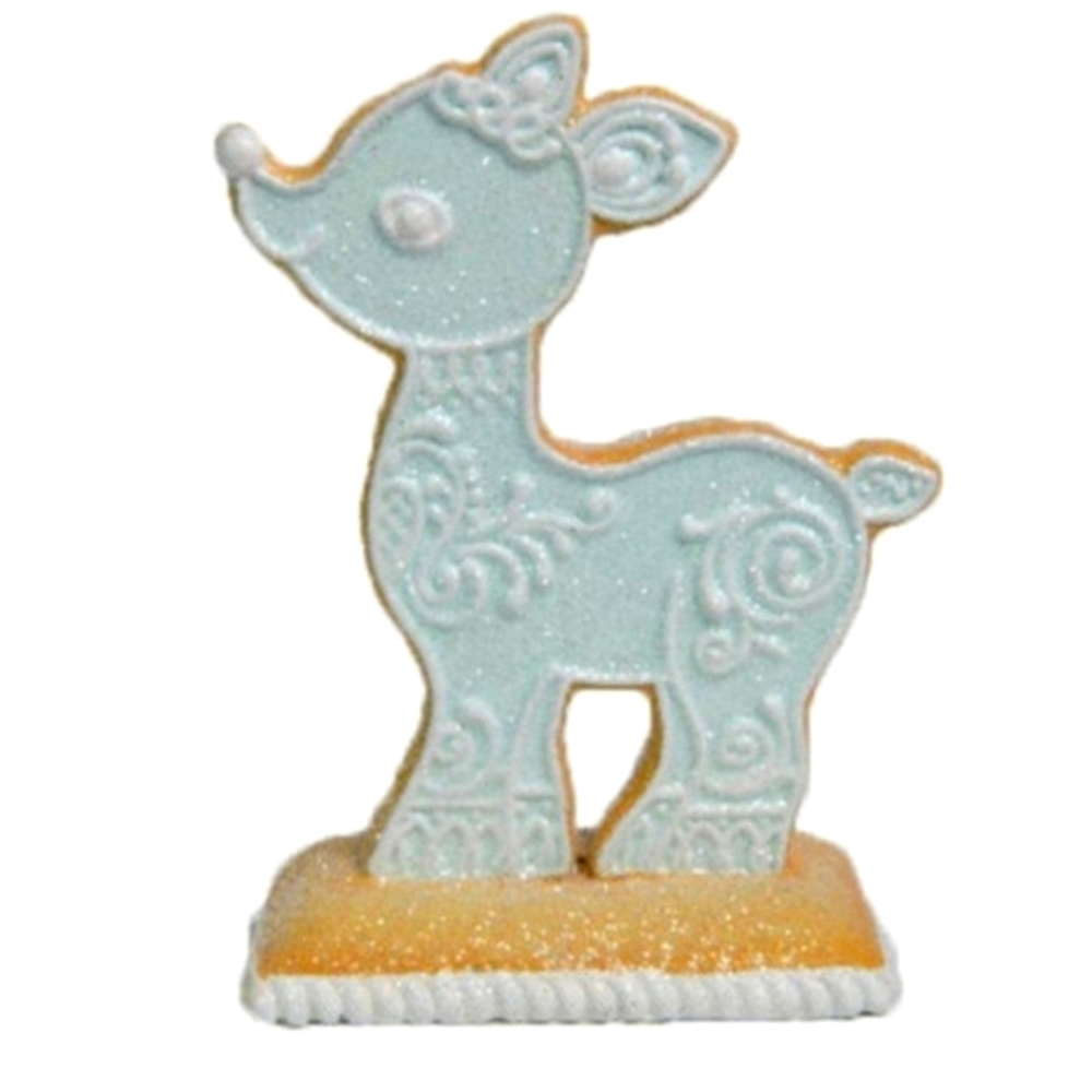 Set of two beautiful Blue Cookie Reindeer